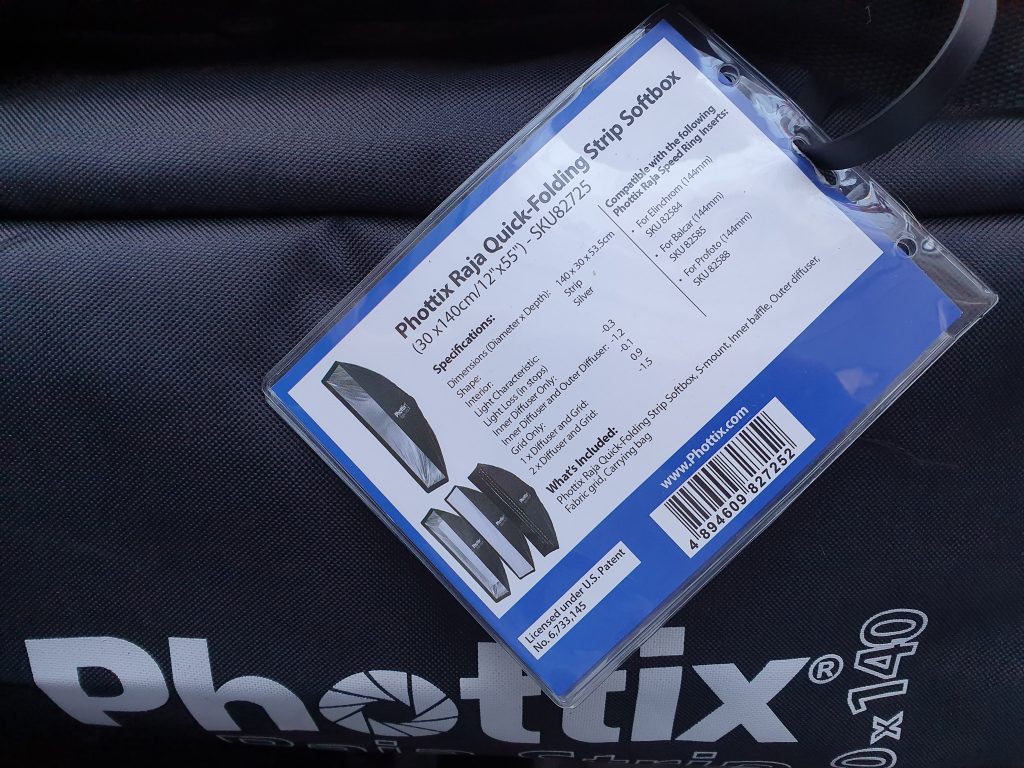 phottix softbox lightloss information